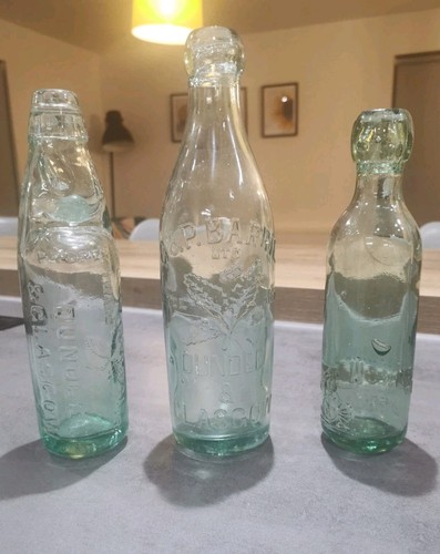 Vintage glass bottles - vintage, p