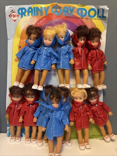 Vintage rainy day doll blue - rainy,