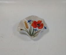 Nuova Ceramica Vicenza Italy Hand Painted Floral Ceramic Dish Bowl