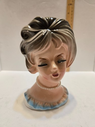 1970s ceramic lady - 1970s, vase