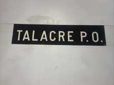 TALACRE POST OFFICE - North Wales June 1965 Bus Blind 30" WELSH GIFT