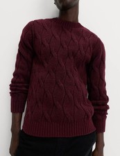 Marks & Spencer Mens Burgundy