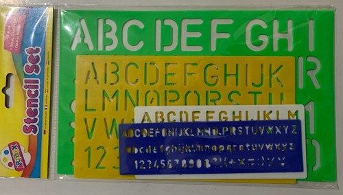 Stencil set alphabet - set,