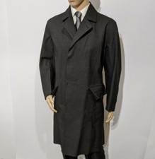 Vintage 1940s Railway Train Station Mens Mackintosh Overcoat Greengate & Irwell