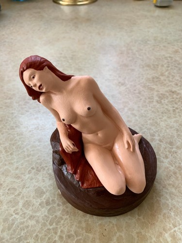 Vintage nude plaster figurine - vintage,