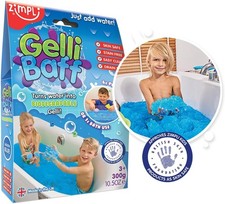 Blue Gelli Baff - 300g Kids Bath Fun Play Washable 3+ Messy Just Add Water