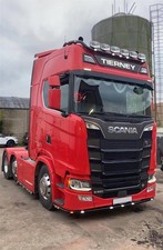 Black Low Bar + LEDs + Down Lights For New Generation Scania R&S 2017+ High Cab