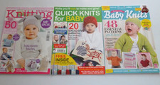 BABY KNITTING & CROCHET MAGAZINES X 3 - TOYS AND CLOTHING