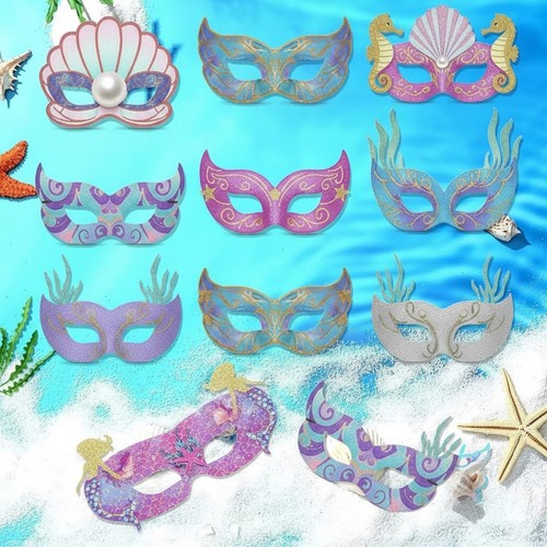Pcs mermaid party masks - mermaid,