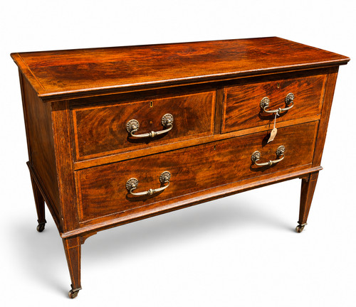 Edwardian inlaid mahogany - inlaid,