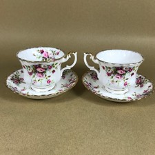 Pair of Royal Albert Cottage Garden Cups and Saucers 1st Quality Mark