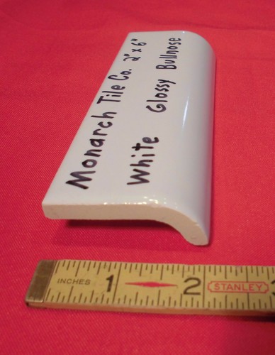 Glossy white x - pc., 6"