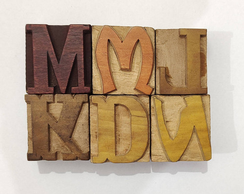 Vintage letterpress mix - letterpress, 6