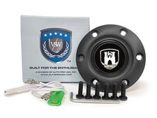 VSW 6-Bolt Black Horn Button