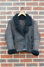ACNE Ladies "ROXY" Shearling Biker Jacket AW11' Leather suede UK8 - UK10
