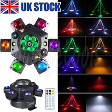150W RGBW 6 Arms Rotate Laser Light DJ Stage Effect Party Club Gobo Disco Lights