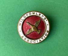 Vintage  Pin Badge conservation shooting hunting  Wildfowlers Association Wagbi