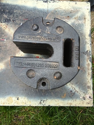 Gazebo weight cast iron - weight,