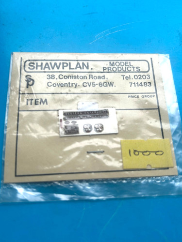 New shawplan name plates for - name,