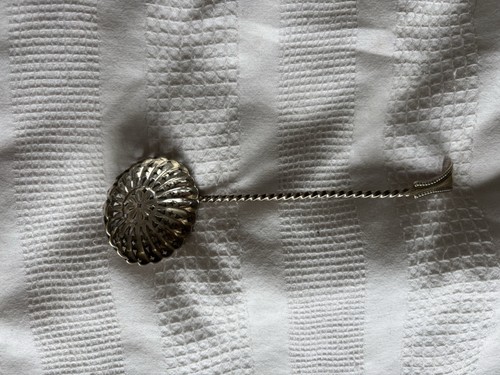 Antique floral silver plate - floral,