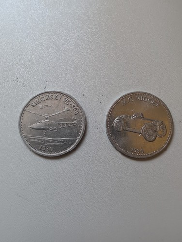 Vintage shell coins tokens - vintage,