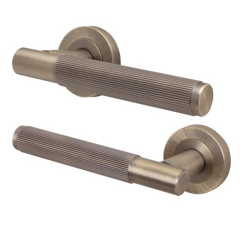 Brass internal door handle - brass,