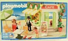 Playmobil Harbour Cafe 5129 from 2010 New & Original Packaging Restaurant Waiter Holiday Beach