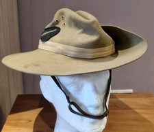 Original WW2 British / Indian Army Slouch Hat, 7th Indian Infantry Division 1944