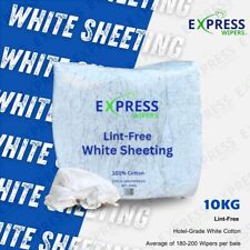 White 100% Cotton Lint Free Industrial Garage Cleaning Rags Wipers Wiping Cloths