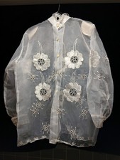 Vintage-Style Sheer Floral
