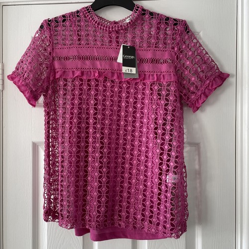 George top size cerise - top, 8