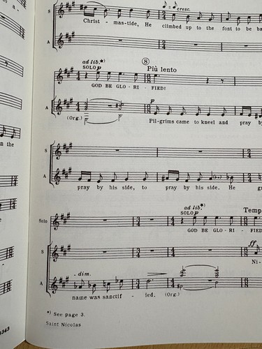 Saint nicolas choral - op.42,