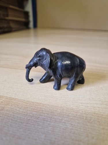Vintage small bronze elephant - small,