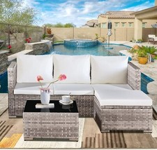 Rattan 4 seater L shape  sofa