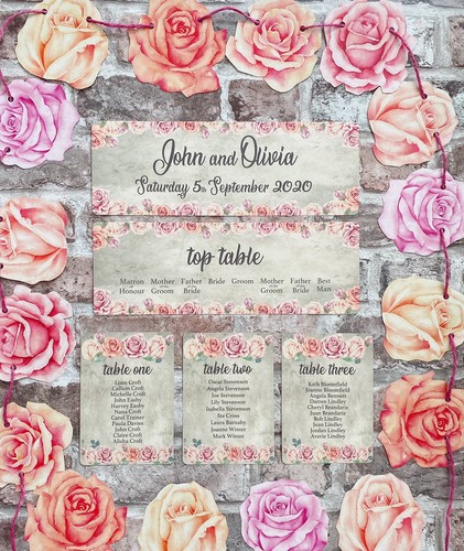 Wedding table plan cards - wedding,
