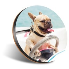 1x Round Coaster 12cm French