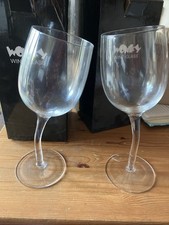 Pair wonky wine glasses in - wine,