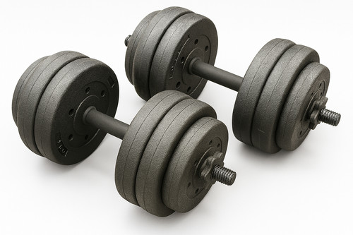 Adjustable 28kg dumbbells - adjustable,
