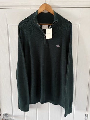 Men gant half zip sweater - gant, half-zip