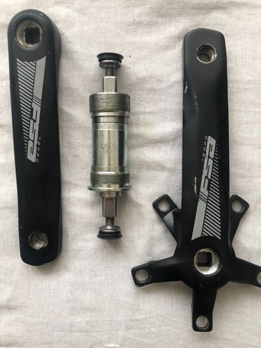 Fsa tempo black cranks 170mm - black,