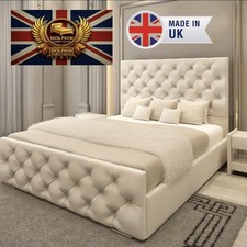 Sleigh Bed Frame, Plush