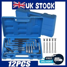 12Pcs Air Bag Airbag Removal Kit Tool Set with 7 Demounting Tools and 5 Bits UK