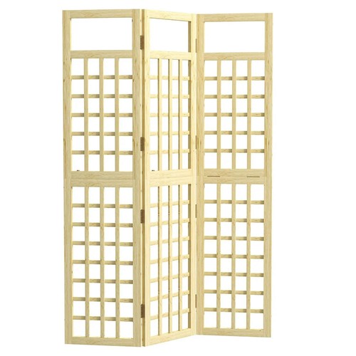 Panel wooden garden privacy - 3-panel,