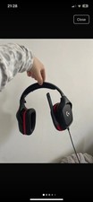 Logitech g332 black - black/red, gaming