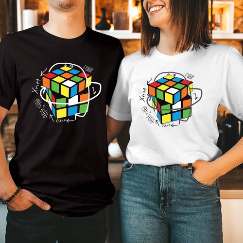 Shirt rubiks cube - (146),