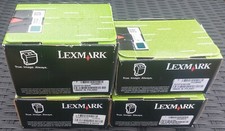 LEXMARK Genuine Original 24B6008/9/10/11 CMYK Full Set Ink Toner Cartridges NEW