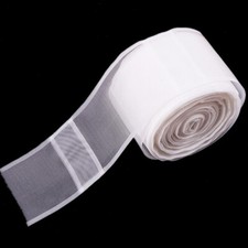5M 10M 20M 30M Curtain Heading Pinch Pleat Tape Transparent Rod Belt Width 10cm