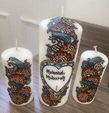 Mehndi candles Three Piece Set