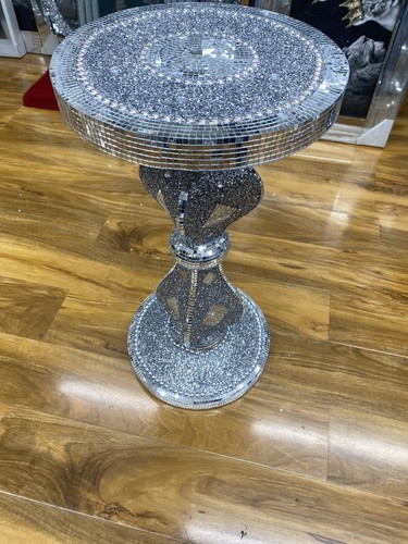 Silver venetian mirrored table - mirrored,