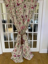 STUNNING LAURA ASHLEY SUMMER PALACE SINGLE/ DOOR CURTAIN 88 x 90 in.